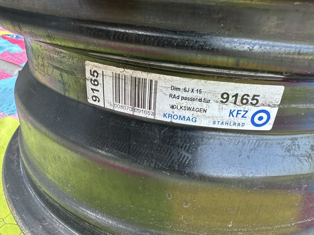 Диски R15 5*112 ET-47  J6 ЦО-57.1 Volkswagen Golf
