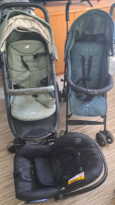 Zestaw nosidełko maxi cosi, spacerówka joie oraz parasolka Kinder kraf