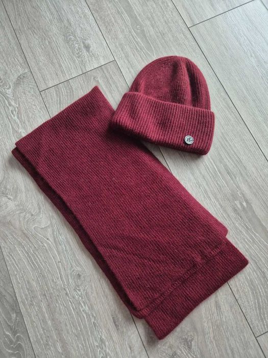 Вовняний комплект шапка і шарф LuckyLOOK