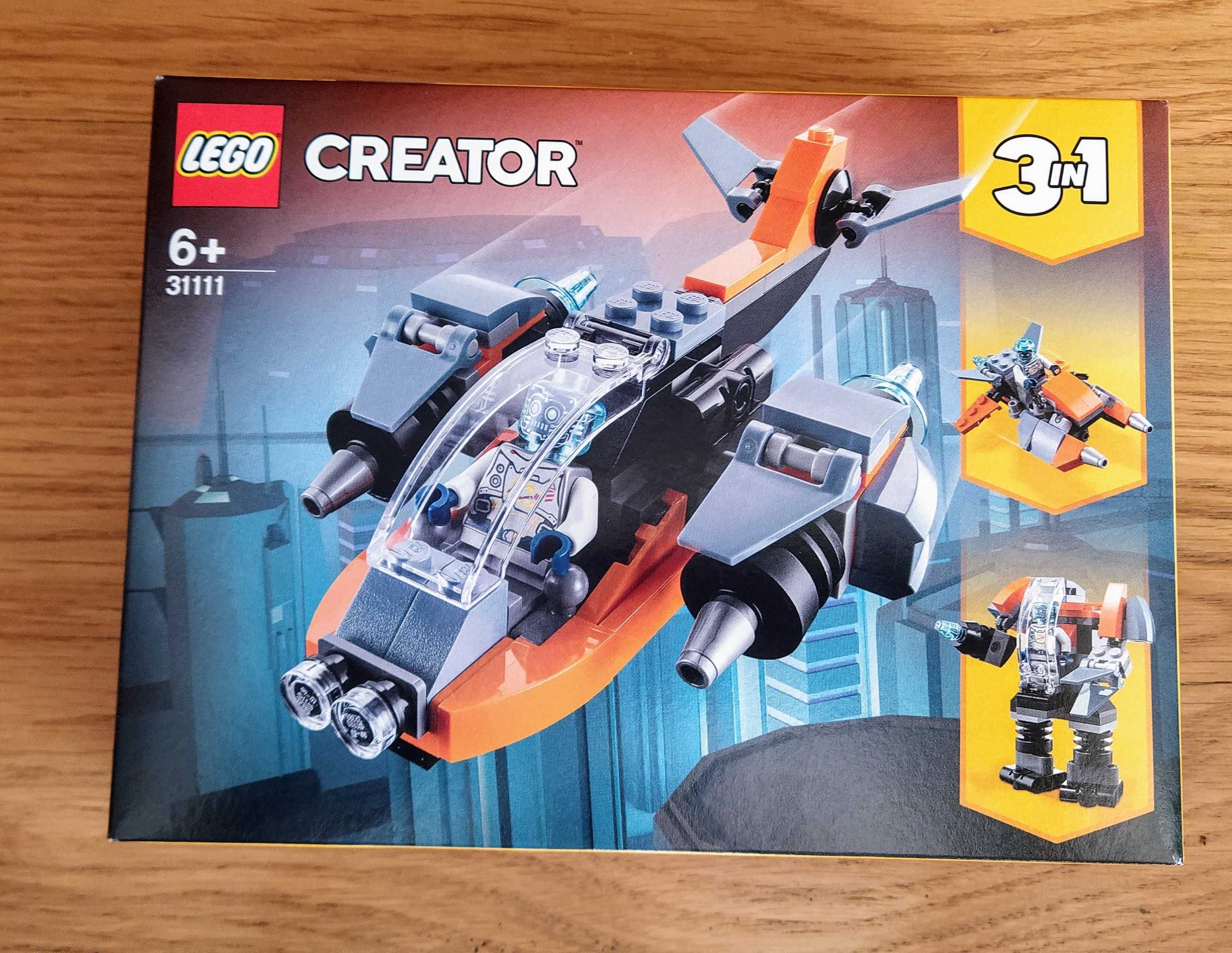 Klocki LEGO CREATOR Cyberdron 31111 - nowe