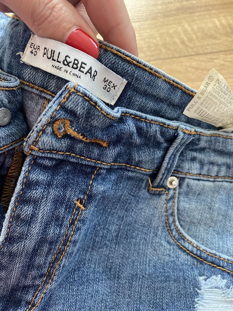 Spodenki jeansowe pull&bear