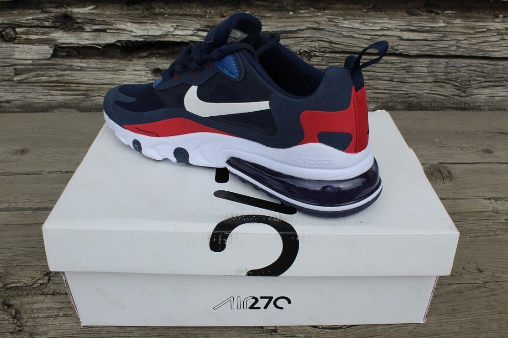 WYPRZEDAŻ Nike Air Max 270 React Czer.gran.białe 42