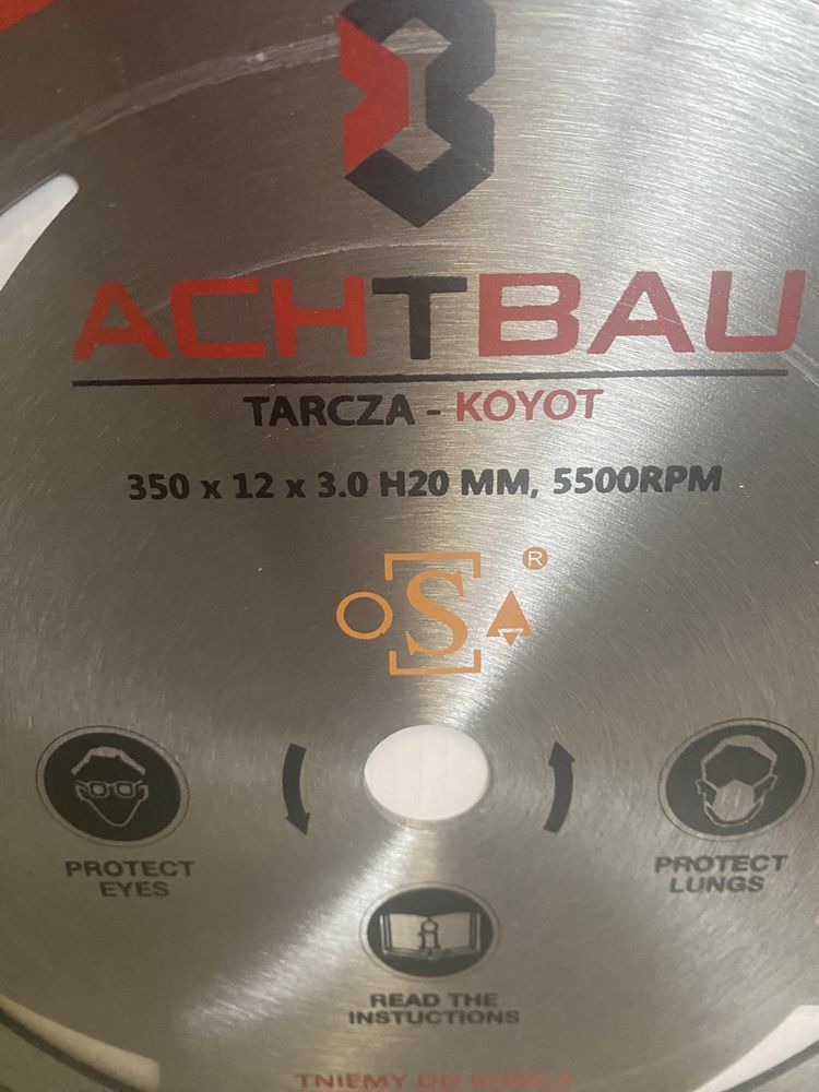 Tarcza diamentowa KB Achtbau 350mm x 20mm