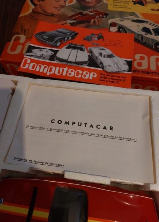 Computatacar brinquedo vintage 1970 carro com memória Mettoy