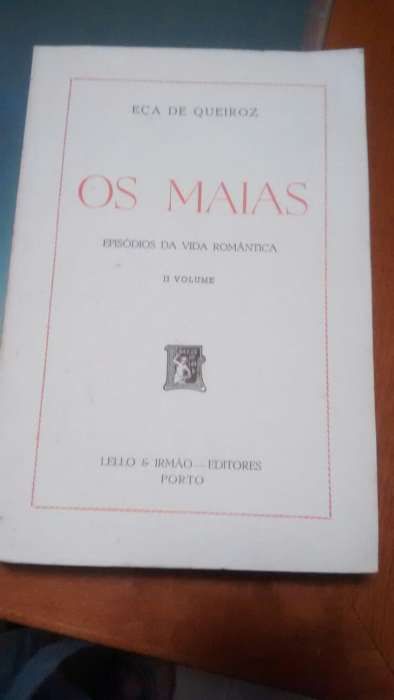 Livros "Os Maias" edição de 1966. VOLUMES I e II