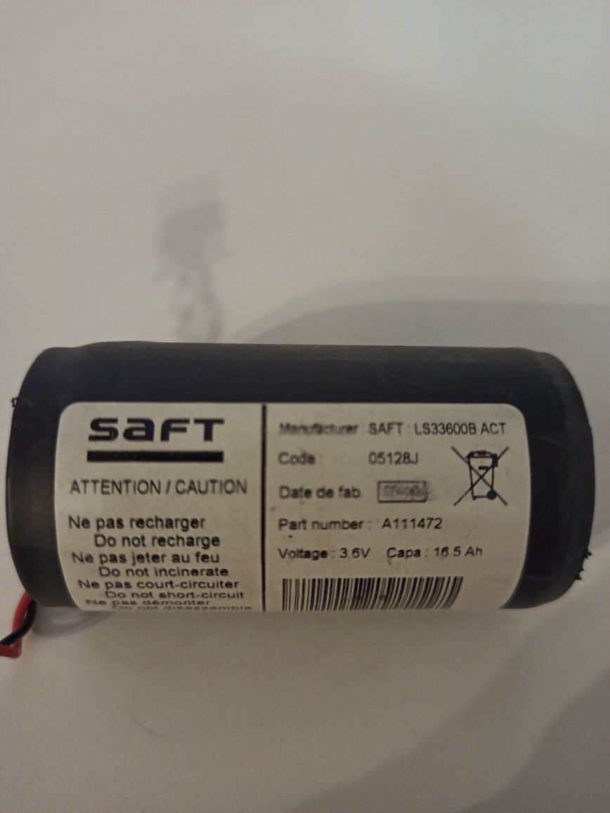Литиевая батарейка SAFT LS 33600 3.6V 16500mAh с выводами
Литиевая бат