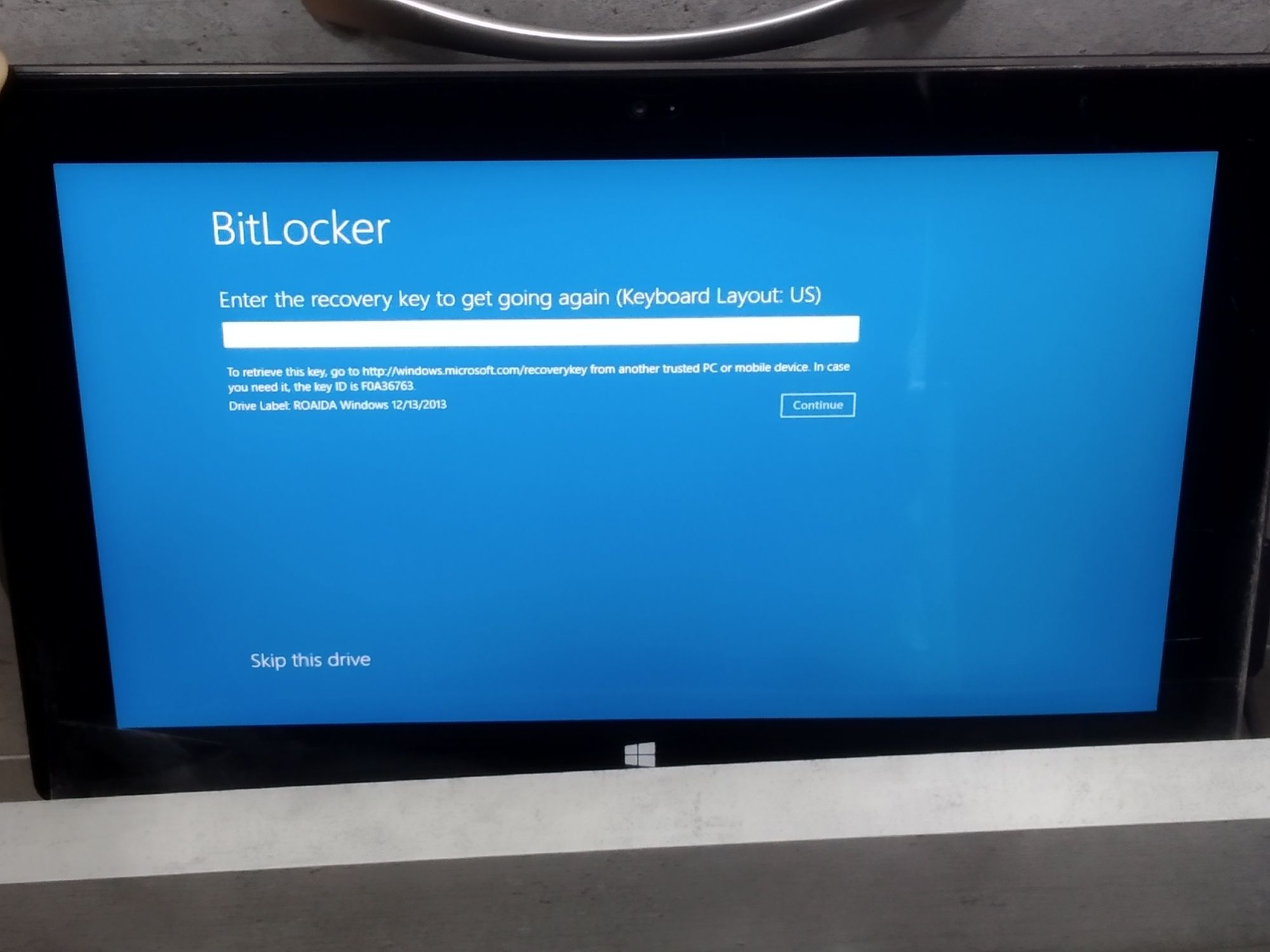 Ноутбук Microsoft Surface RT 32Gb  (model 1516)