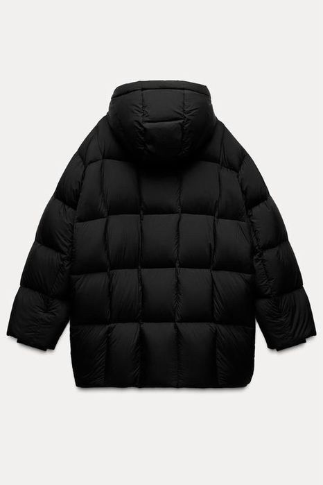 Мегакрутий натуральний пуховик, пуффер, пальто від Zara, massimo, Л