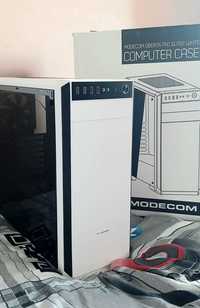 Obudowa MODECOM Oberon PRO Glass White. USB 3.0 ATX, ITX
