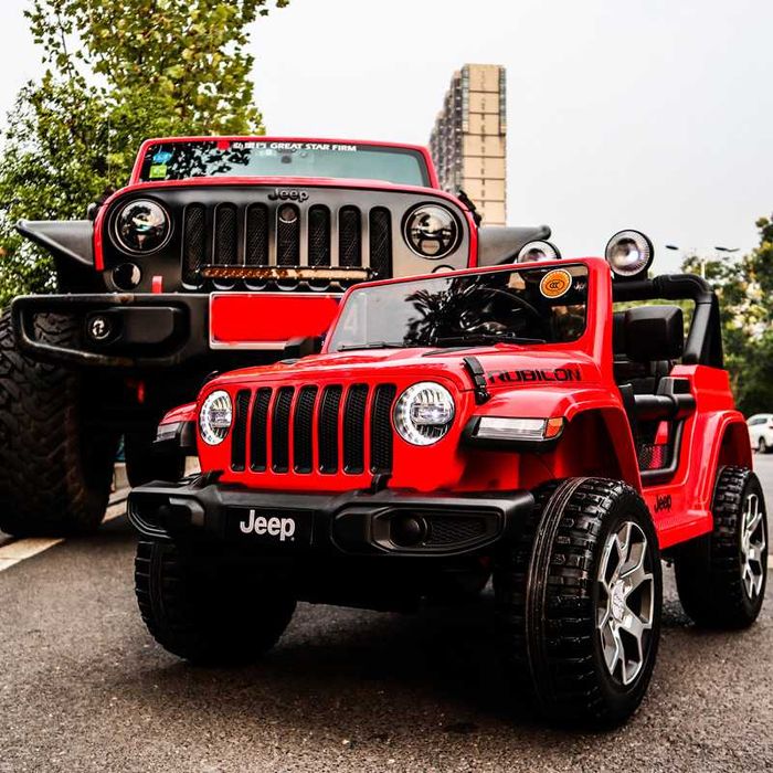 Потужний! Дитячий електромобіль JEEP RUBIСON 4WD детский электромобиль