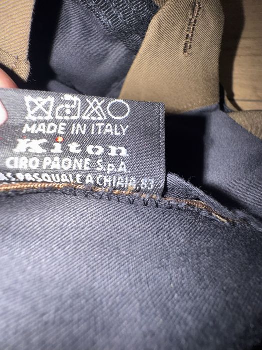 Мужские брюки из тонкой шерсти Kiton оригинал