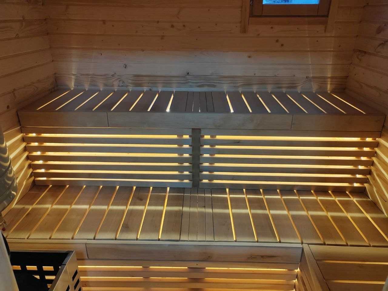 Sauna 2x3 m Ogrodowa Beczka Panorama – Fińska Ruska Bania z Piecem