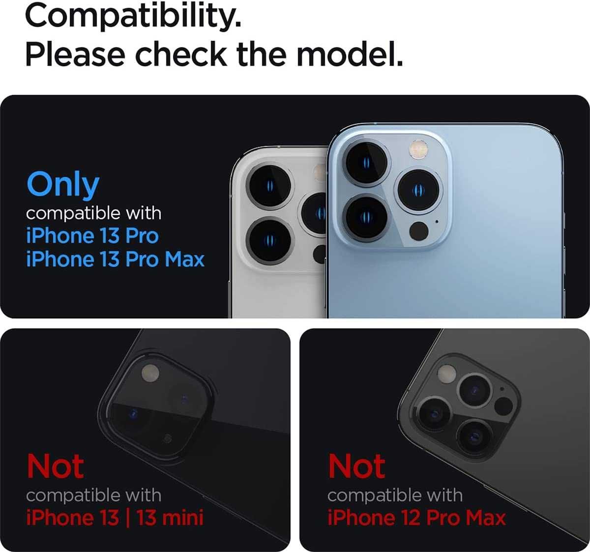 Lente protetora Spigen câmara para iPhone 13 Pro / 13 Pro Max