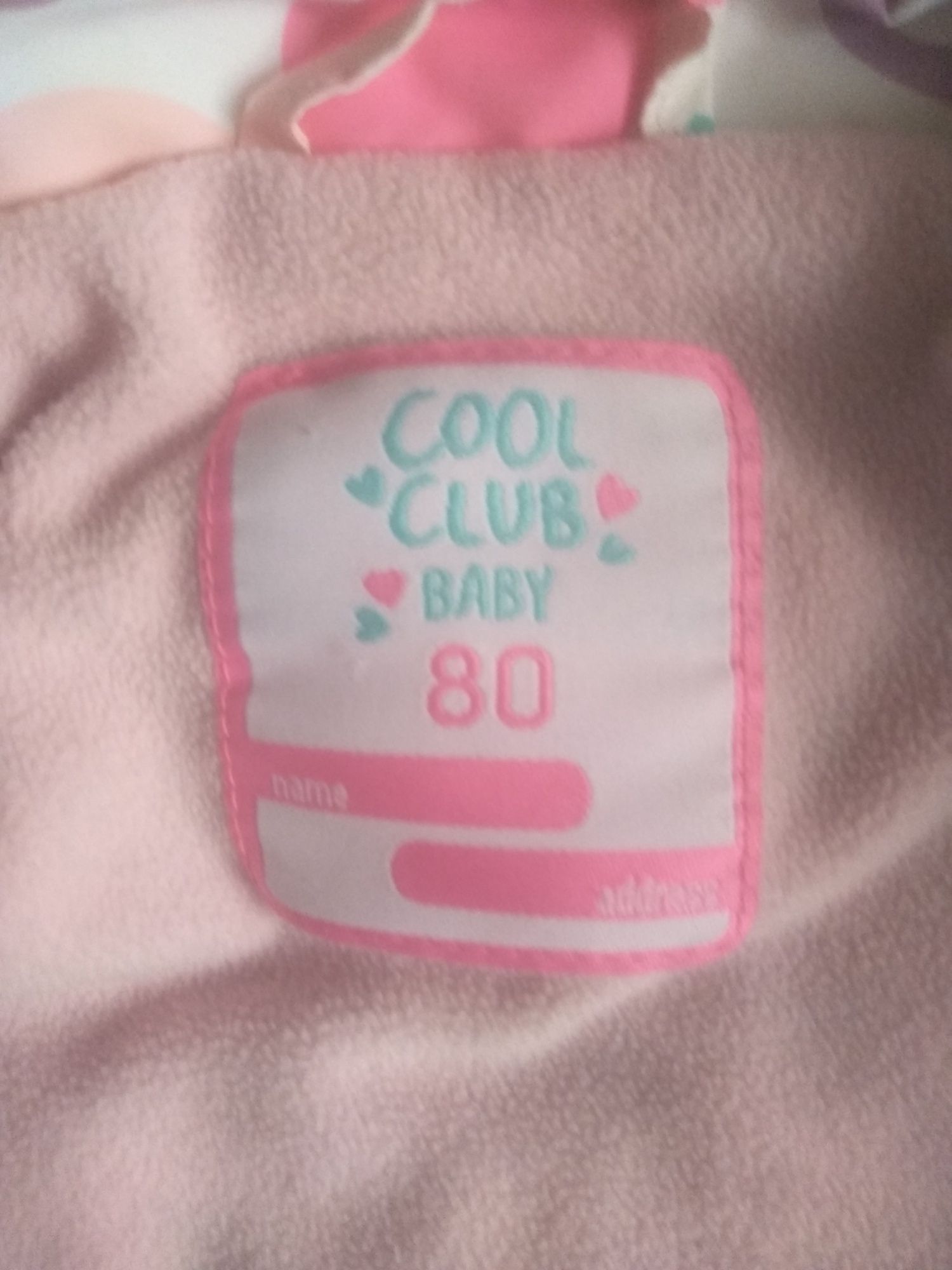 Cieplutka kurtka dla dziewczynki Cool Club rozm.80