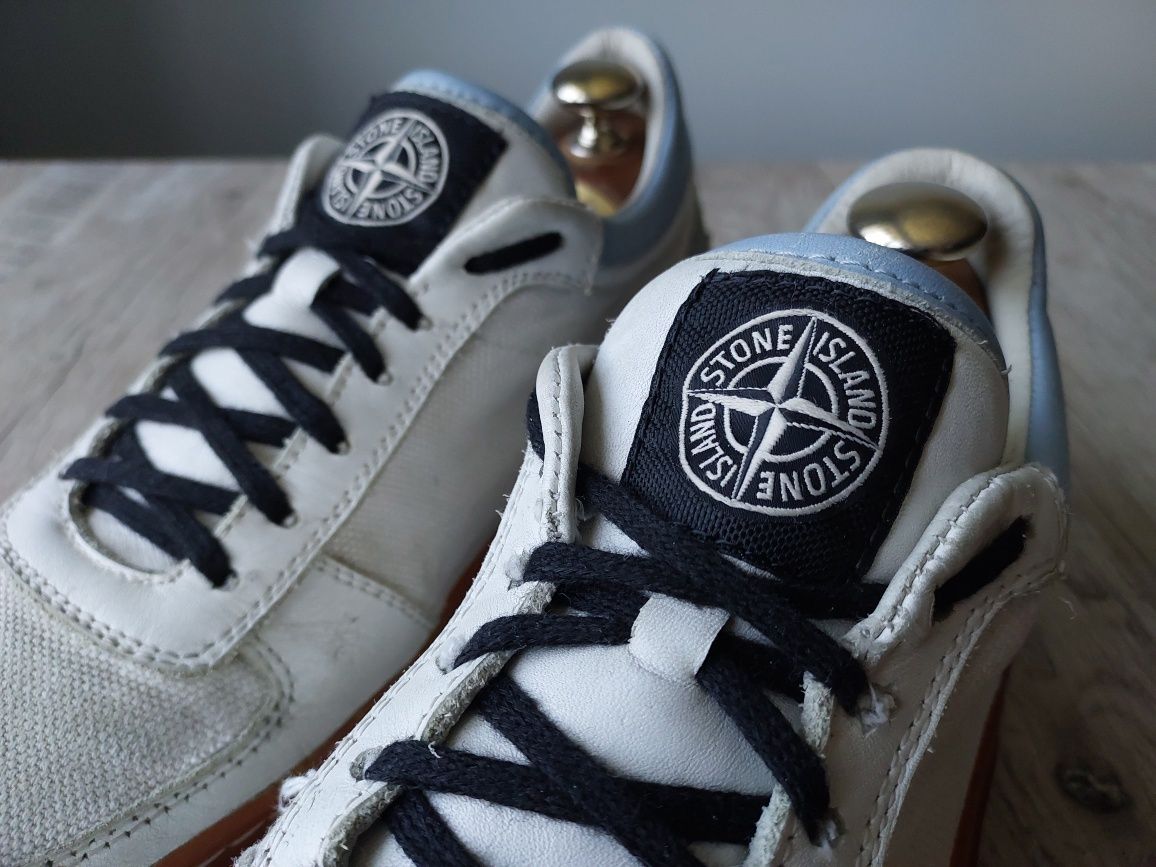 Кросівки Stone Island White Canvas Sneakers
