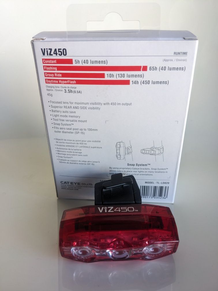 Luz traseira Cateye Viz450