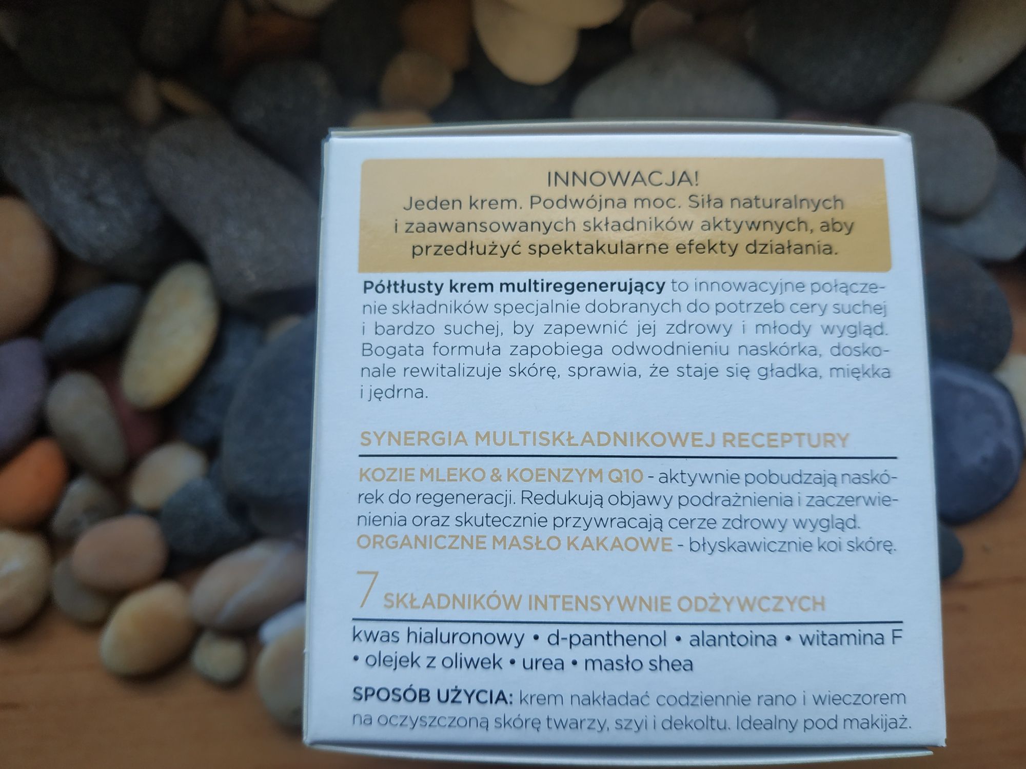 Kozie mleko - odżywczy krem silnie regenerujący skóra sucha i bardzo s