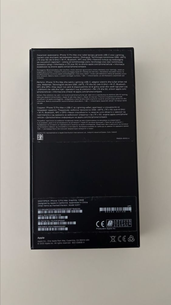 Iphone 12 Pro Max 128 g Graphit