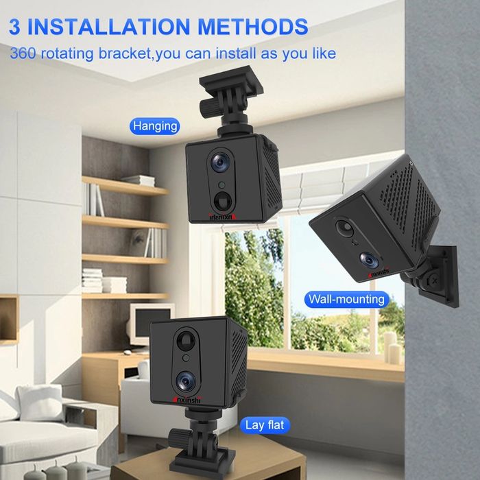 4G міні камера з датчик руху автонономна сим карта АВТОНОМНА 3000мАч