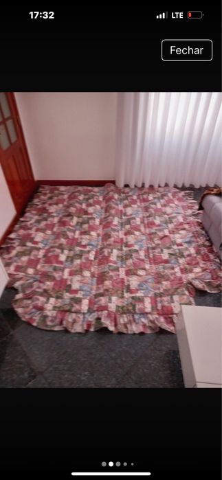 Edredão cor de rosa