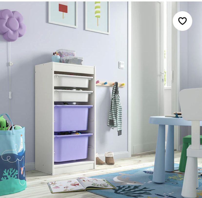 Regały z pojemnikami IKEA