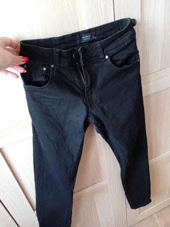 spodnie jeans czarne rozmiar 34 reserved