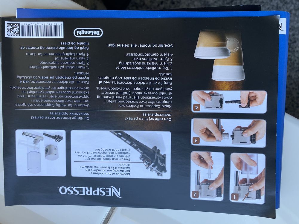 Maquina cafe Nespresso latissima one Delonghi