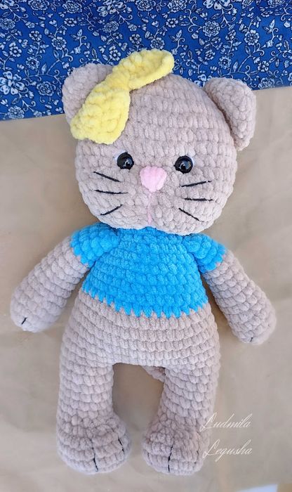 Игрушка кот плюшевый Кіт патріотичний іграшка Ручная работа