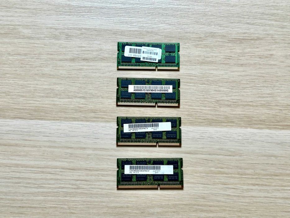 RAM Samsung 8GB DDR3 PC3 10600S 09 10 F2 (4x2GB) – sprawna, testowana