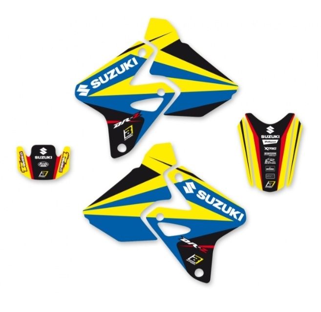 Okleina Komplet naklejek oklein Suzuki DRZ 400 Rok 00-23 Nowa Gruba