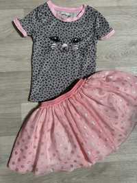 Пышная розовая юбка на 4 года