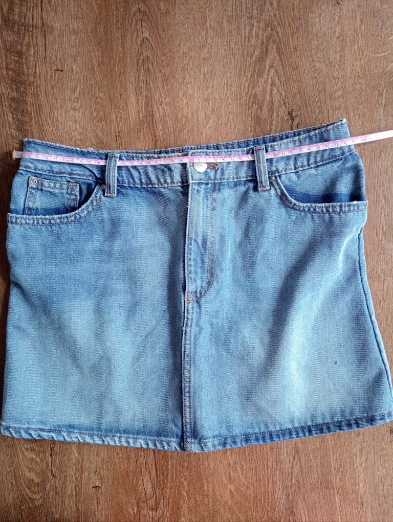 Spódnica mini jeans rozm 38