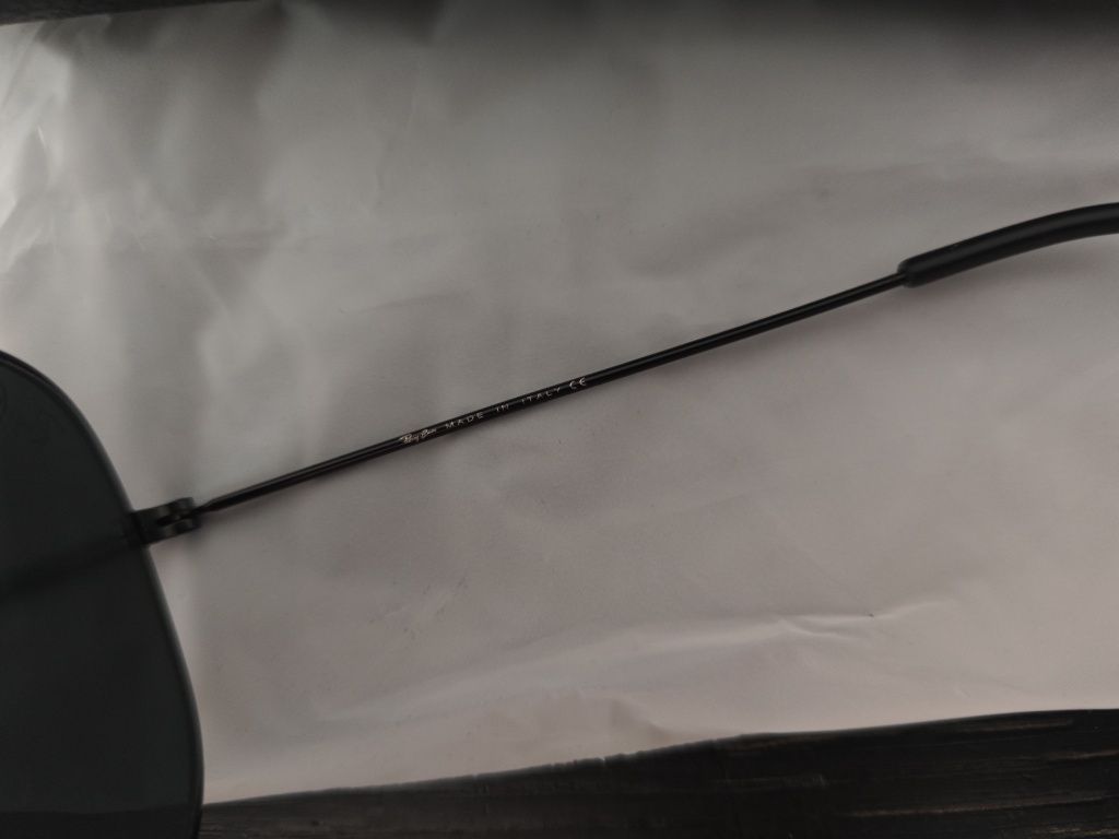 Okulary przeciwsłoneczne RayBan Aviator pilotki czarne nowe