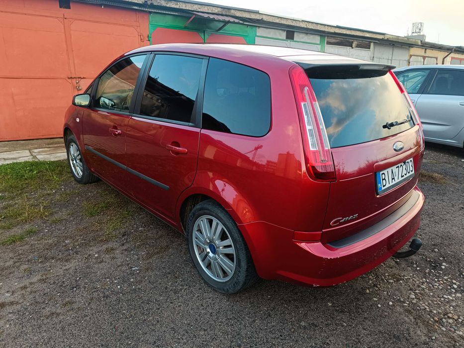 FORD C-MAX 2008r. 1,6 benz, Salon Polska, hak, klima, Alu, kam.cofania