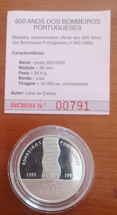 moedas prata proof datas 1995,  1996 (#4)