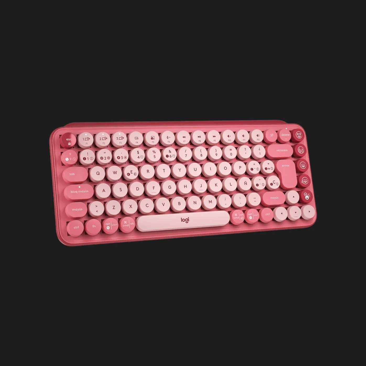 Клавіатура бездротова Logitech Pop Wireless Heartbreaker Rose