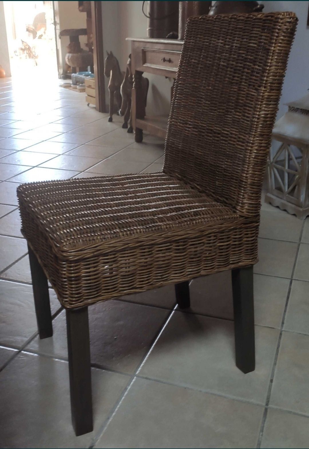 6 cadeiras em Rattan Natural, lindas! VENDIDO