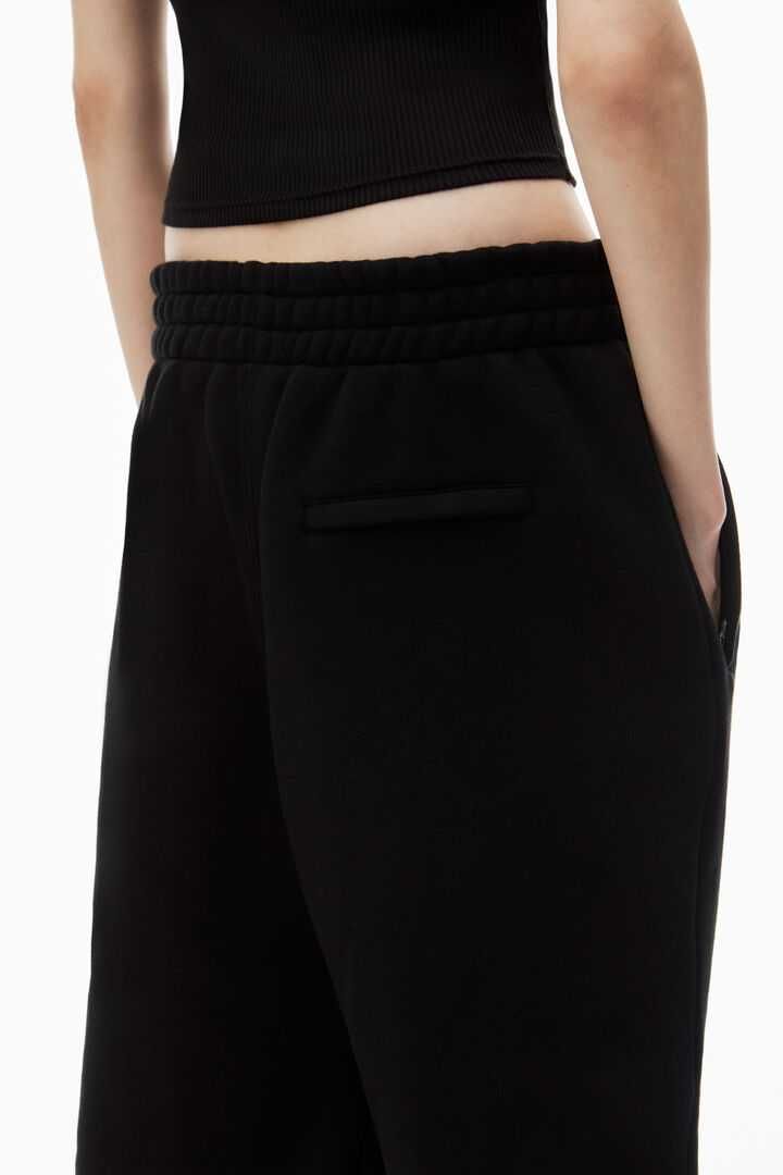 Штани Alexander Wang Puff Logo Sweatpant In Structured Terry Black