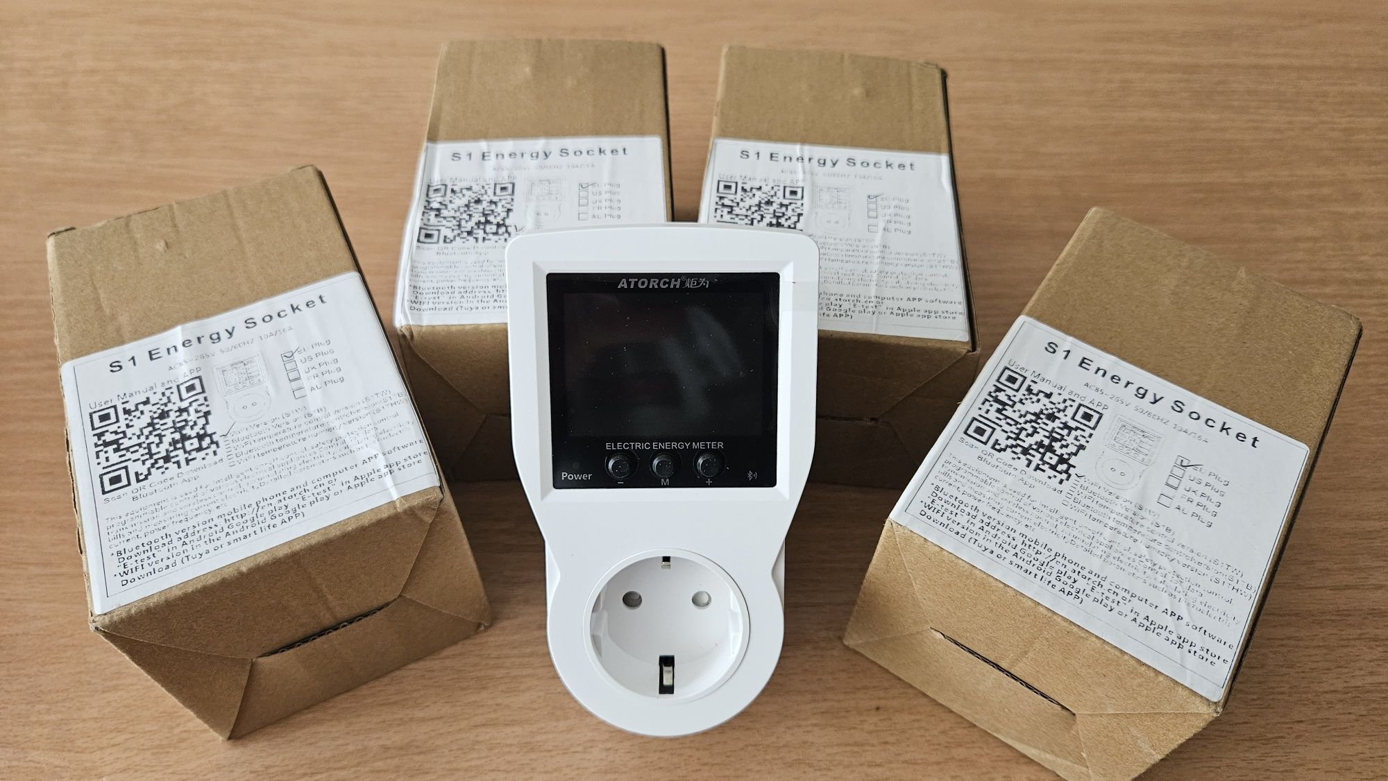 Смарт розетка - ватметр Atorch S1W WIFI 16A EU Plug