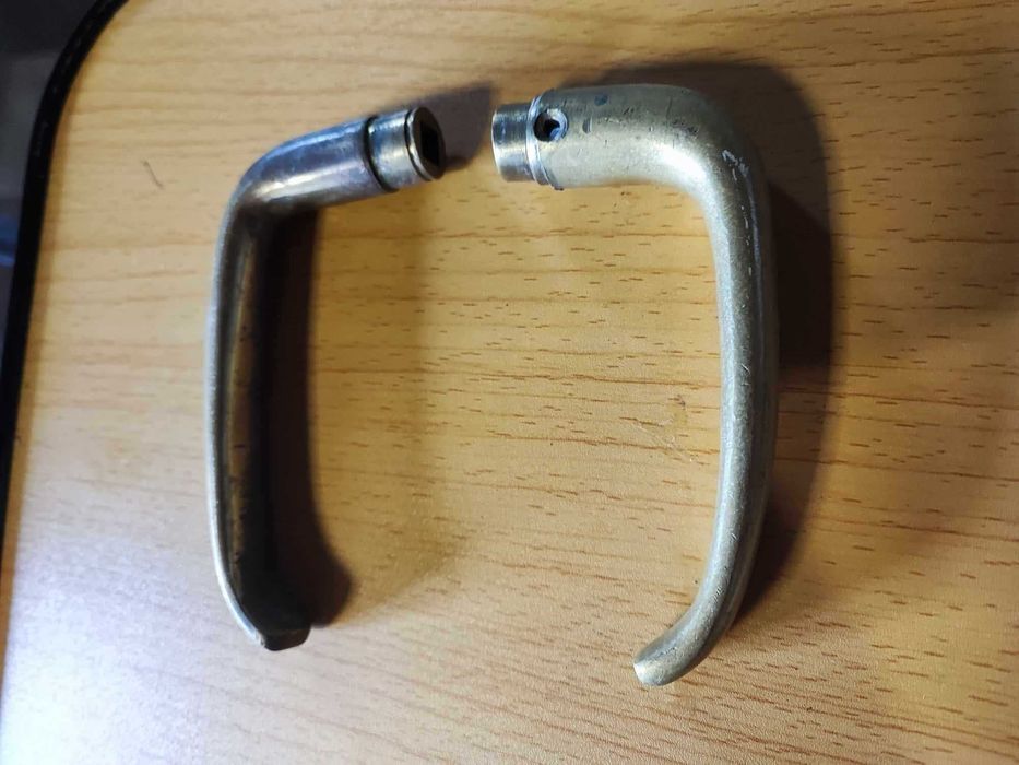 Stare mosiężne klamki,klamka do drzwi,cena za całość