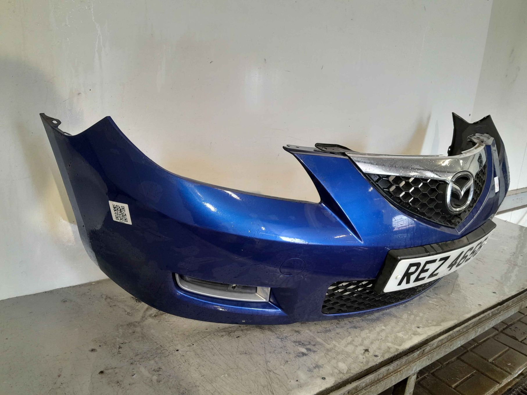^ ZDERZAK PRZÓD PRZEDNI DO MAZDA 3 III BK NIEBIESKI BŁĘKITNY