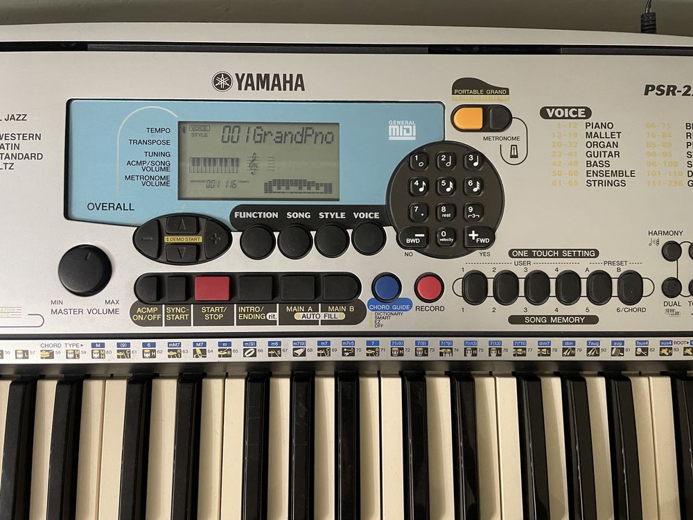 синтезатор YAMAHA PSR-225GM