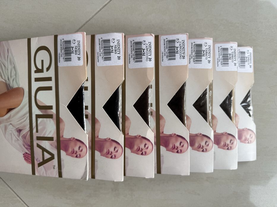 Rajstopy damskie Giulia 20 den, rozm.3 różne kolory