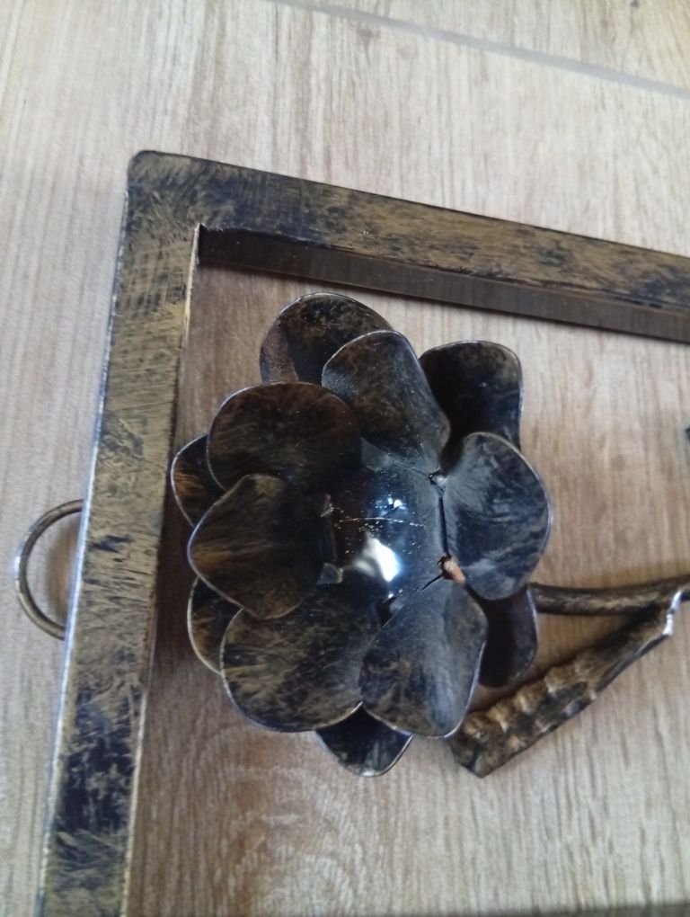Metalowy obrazek na ścianę 3d