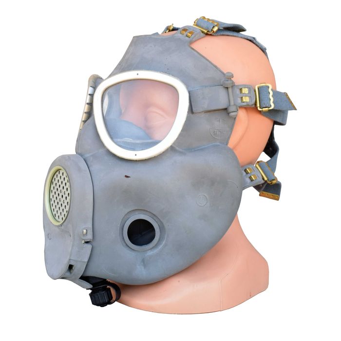 maska wojskowa przeciwgazowa MP-4 Buldog z bidonem NOWA KOMPLETNA MP4