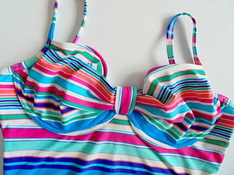 BHS tankini damskie z usztywnianym fiszbinami staniczkiem 42