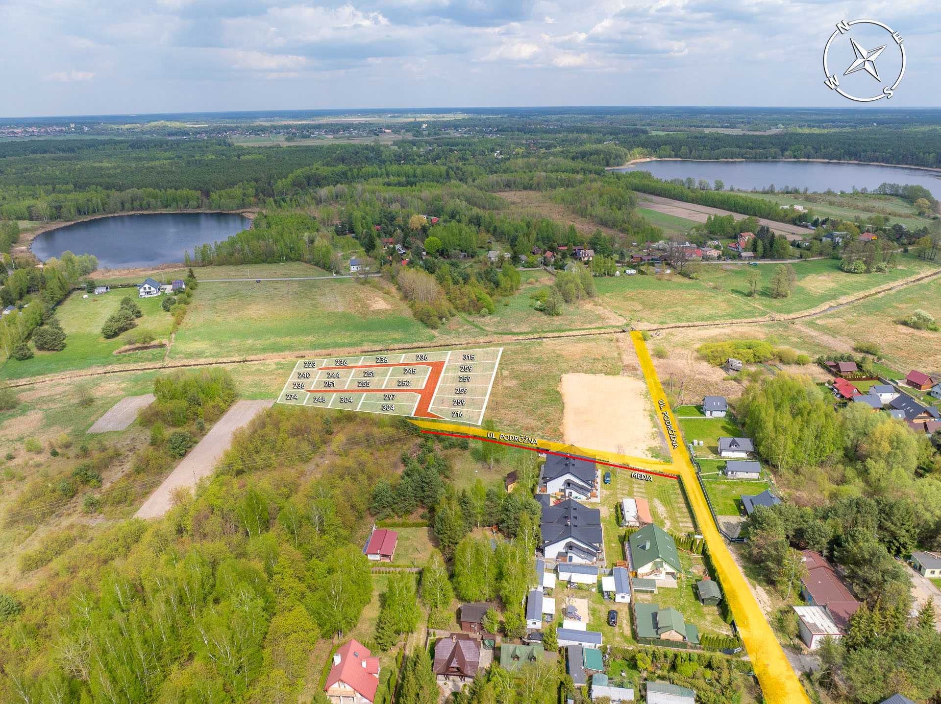 Działka Okuninka  j. Białe blisko głównej plaży
