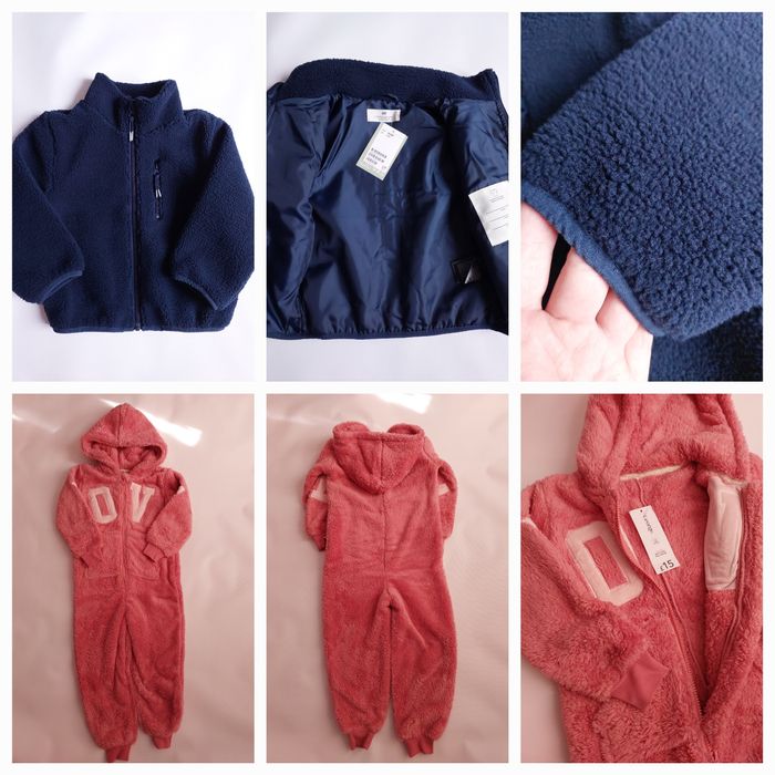 флісовий кардиган з пухнастого хутра піддьова H&M