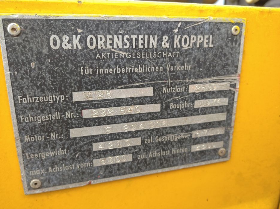 Продам Вилочний Погрузчик O&K Balkankar