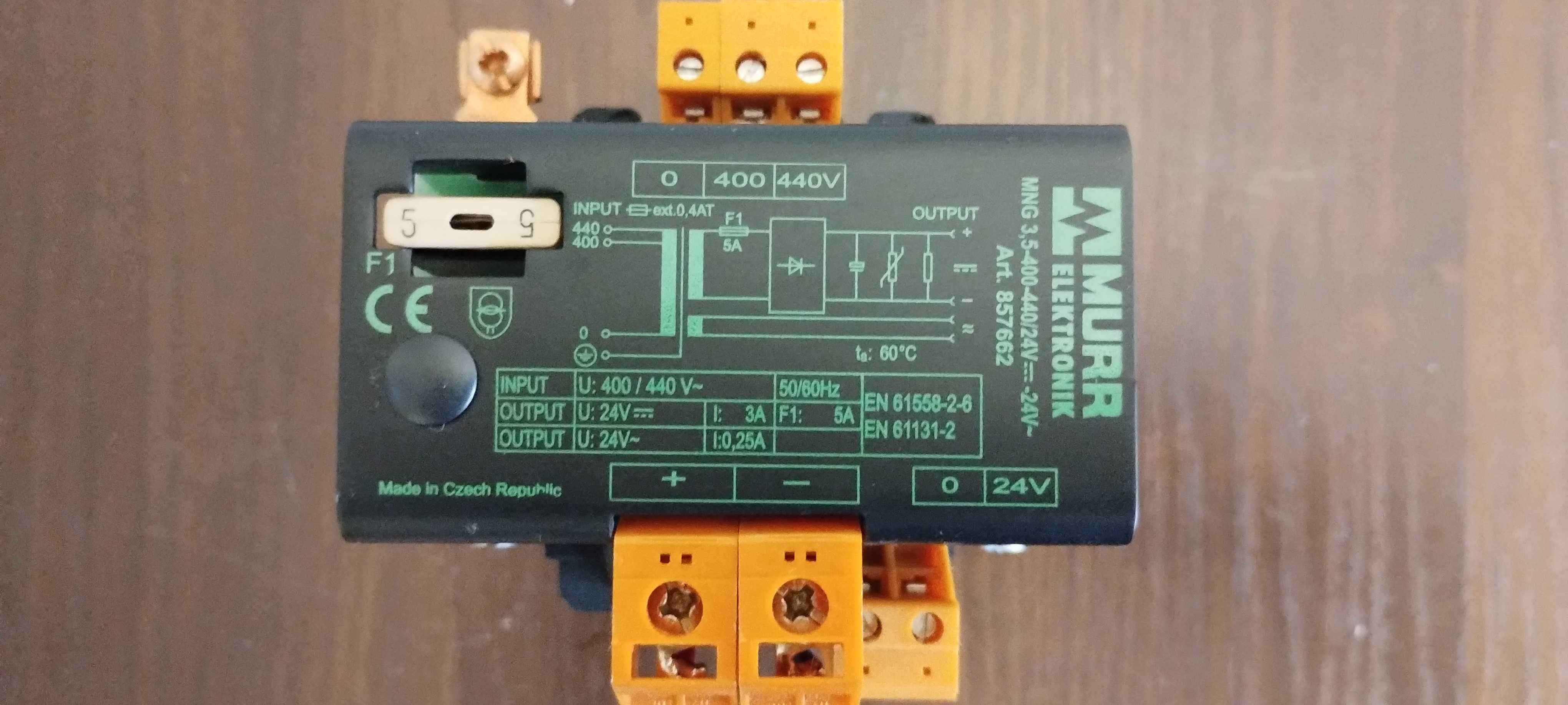 Промышленный блок питания MURR ELEKTRONIK MNG 3,5-400/24D/C, 24A/C.